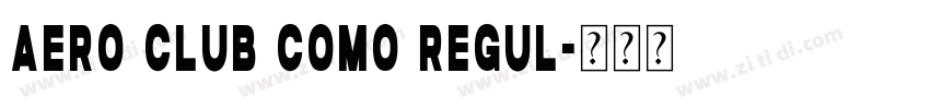 Aero Club Como Regul字体转换